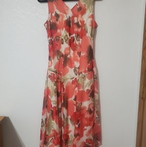 Dressbarn Floral peach dress